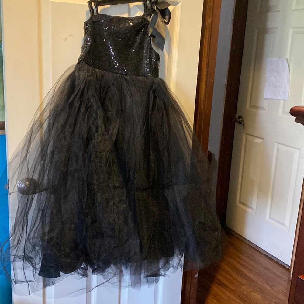 Girls sequin and tulle formal dress
